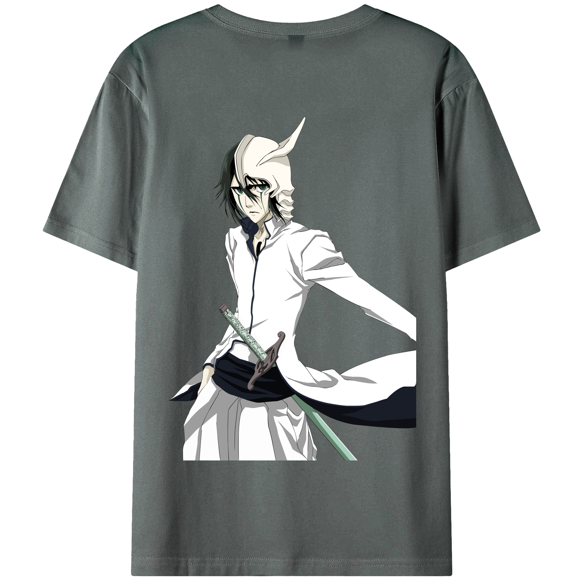 （画像用） ブリーチ ウルキオラ·シファー BLEACH Ulquiorra cifer 綿100％半袖Tシャツ（背面プリント）